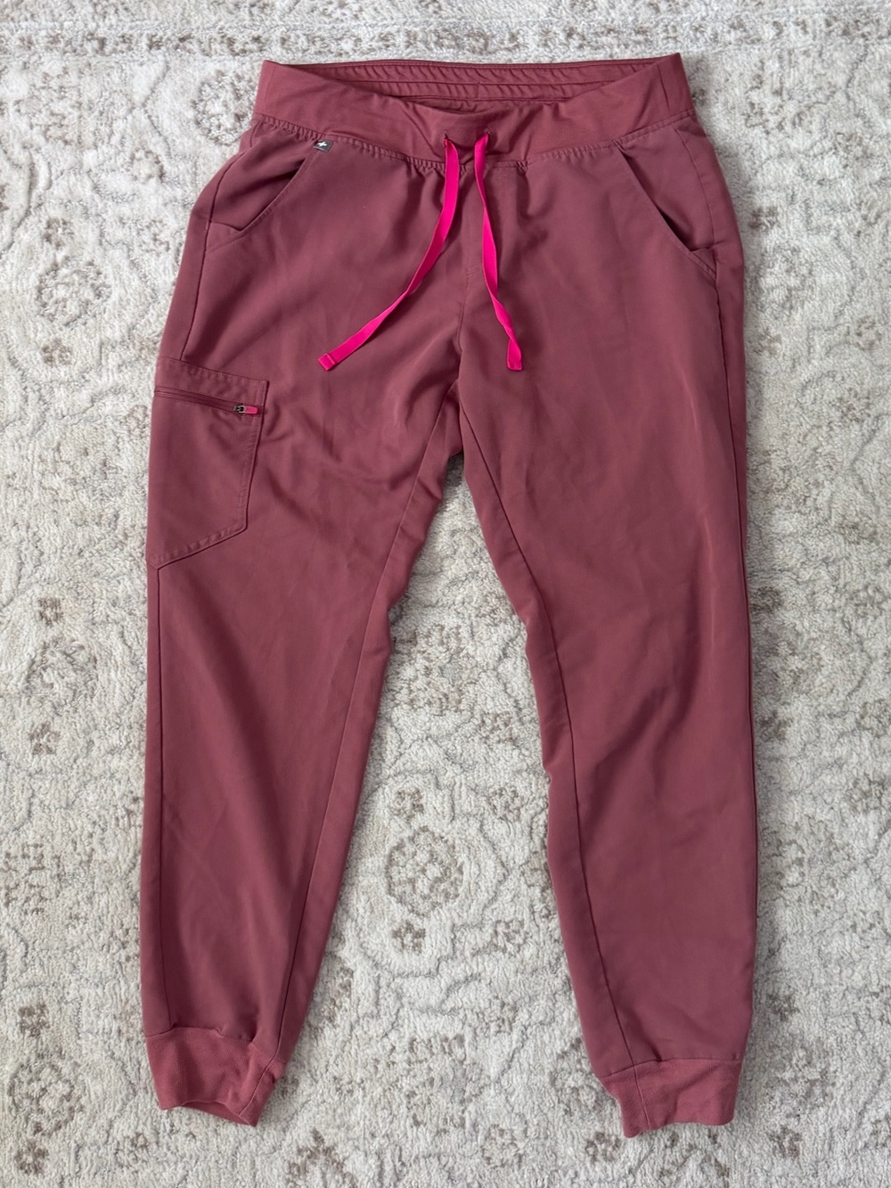 Figs Womens Scrub Jogger Pants Mauve Pink